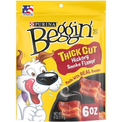 Purina Beggin\' Strips Thick Cut Hickory Smoke Flavor - 6 oz