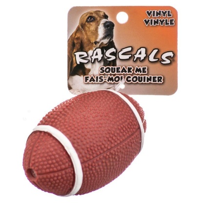 Rascals Vinyl Football Dog Toy - 4\