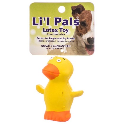 Lil Pals Latex Duck Dog Toy - 2.75