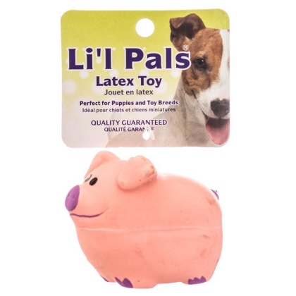 Lil Pals Latex Pig Dog Toy - 3\