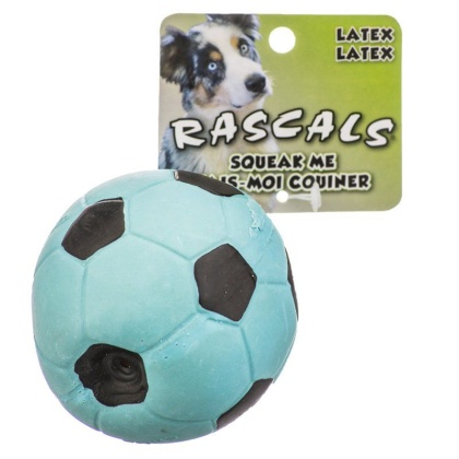 Rascals Latex Soccer Ball for Dogs - Blue - 3