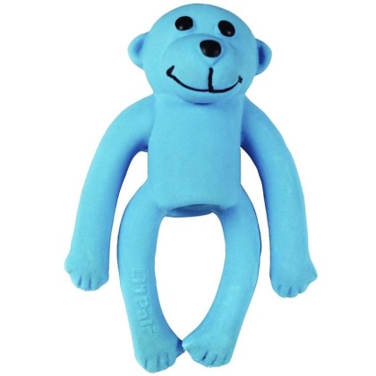 Lil Pals Latex Monkey Dog Toy Blue - 1 count