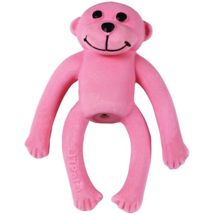 Lil Pals Latex Monkey Dog Toy Pink - 1 count