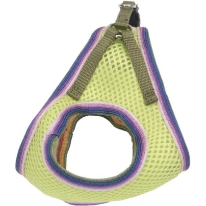 Li\'L Pals Lime Harness with Mutli-Color Lining - Small (Neck: 8-10\