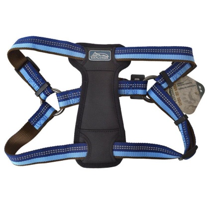 K9 Explorer Sapphire Reflective Adjustable Padded Dog Harness - Fits 20\