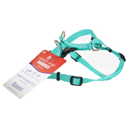 Coastal Pet Teal Nylon Comfort Wrap Dog Harness - 12-18\