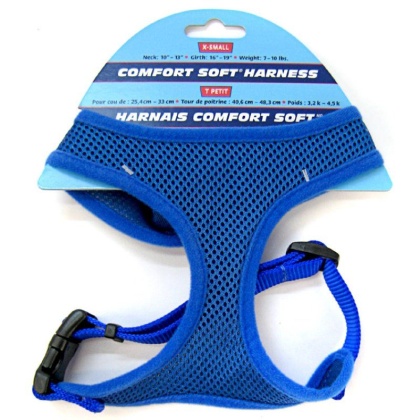 Coastal Pet Comfort Soft Adjustable Harness - Blue - X Small - 5/8