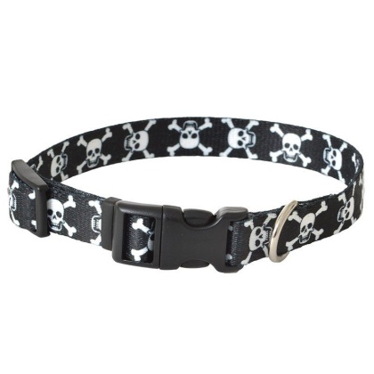 Pet Attire Styles Skulls Adjustable Dog Collar - 10\