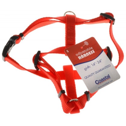 Tuff Collar Nylon Adjustable Harness - Red - Small (Girth Size 14\