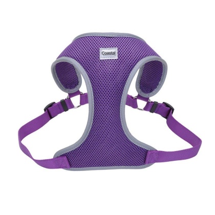 Coastal Pet Comfort Soft Reflective Wrap Adjustable Dog Harness - Purple - Medium - 22-28