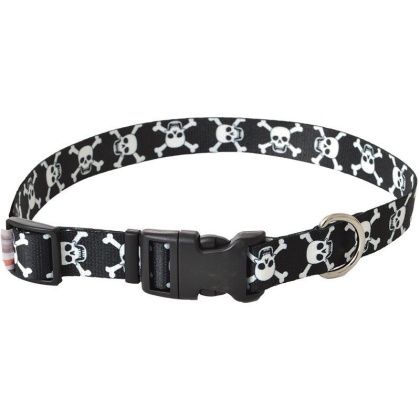 Pet Attire Styles Skulls Adjustable Dog Collar - 18\