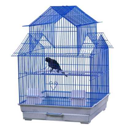 AE Cage Company House Top Bird Cage Assorted Colors 18\