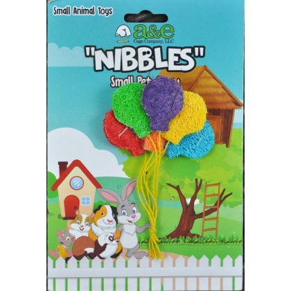 AE Cage Company Nibbles Balloon Bunch Loofah Chew Toy - 1 count