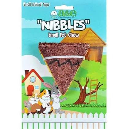 AE Cage Company Nibbles Pizza Slice Loofah Chew Toy - 1 count