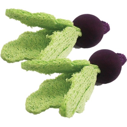AE Cage Company Nibbles Turnip Loofah Chew Toys with Wood - 2 count