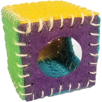 AE Cage Company Nibbles Loofah Cube House - 1 count