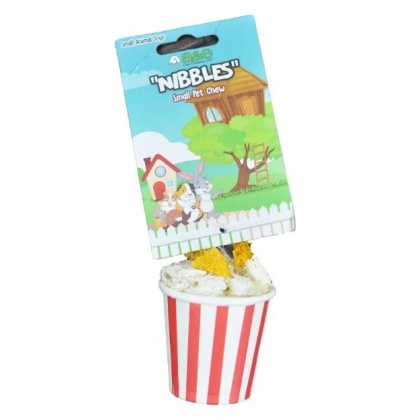 AE Cage Company Nibbles Popcorn Bucket Loofah Chew Toy - 1 count