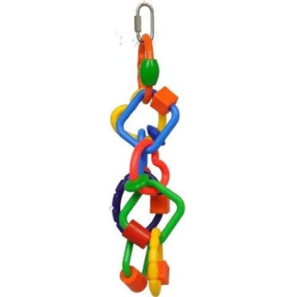 AE Cage Company Happy Beaks Plastic Rings and Blocks Bird Toy - 1 count