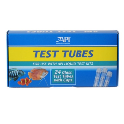 API Replacement Test Tubes - 24 Test Tubes with Caps