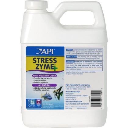 API Stress Zyme Plus - 32 oz (Treats 1,880 Gallons)