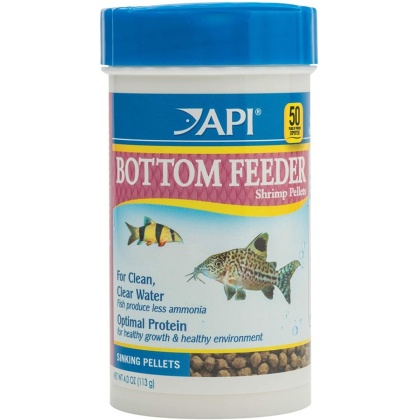 API Bottom Feeder Premium Shrimp Pellet Food - 4 oz