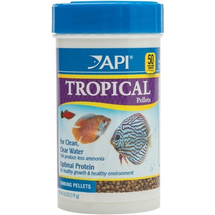 API Tropical Premium Pellet Food - Regular Pellet - 4.2 oz