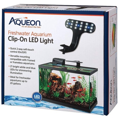Aqueon Freshwater Aquarium Clip-On LED Light - 1 Count