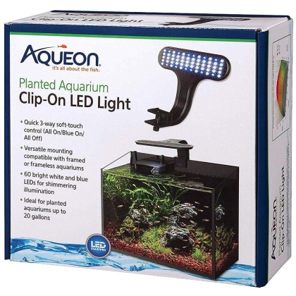 Aqueon Planted Aquarium Clip-On LED Light - 1 Pack