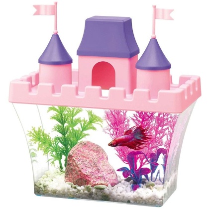 Aqueon Princess Castle Aquarium Kit for Bettas - 1/2 Gallon