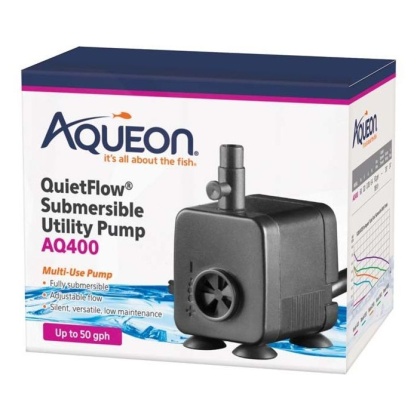 Aqueon QuietFlow Submersible Utility Pump - AQ400 (50 GPH)