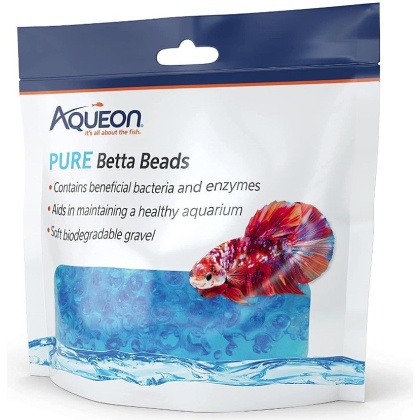 Aqueon Pure Betta Beads Blue - 1 count