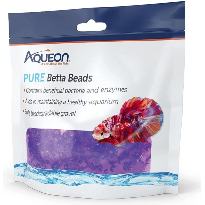Aqueon Pure Betta Beads Purple - 1 count