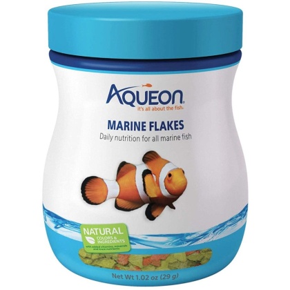 Aqueon Marine Flakes Fish Food - 1.02 oz