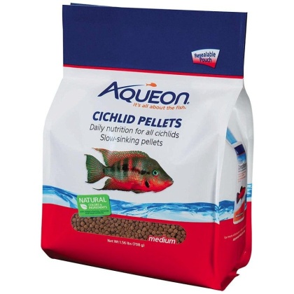 Aqueon Medium Cichlid Food Pellets - 25 oz