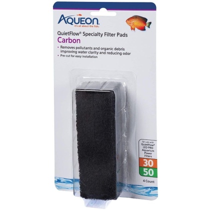 Aqueon Carbon for QuietFlow LED Pro 30/50 - 4 count