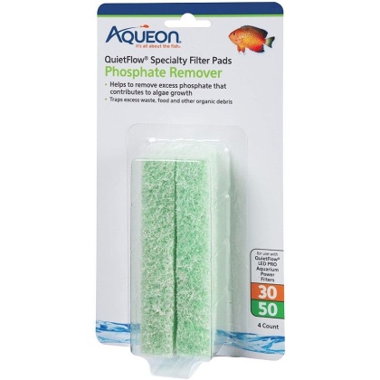 Aqueon Phosphate Remover for QuietFlow LED Pro 30/50 - 4 count