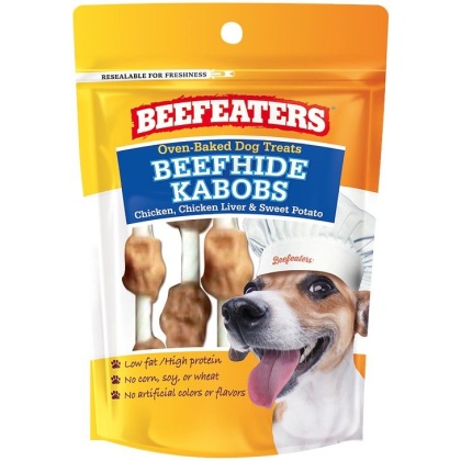 Beefeaters Oven Baked Beefhide Kabobs Dog Treat - 1.58 oz