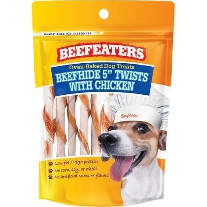 Beefeaters Oven Baked Beefhide & Chicken Twists Dog Treat - 1.41 oz