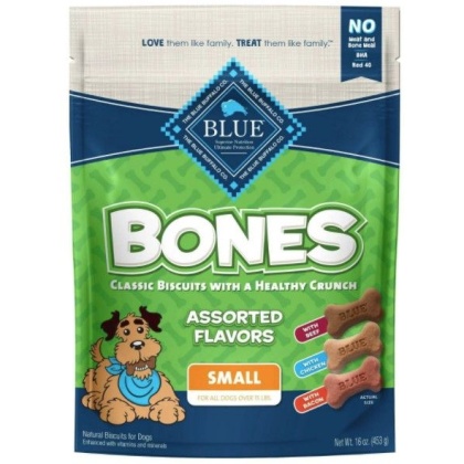 Blue Buffalo Classic Bone Biscuits Assorted Flavors Small - 16 oz