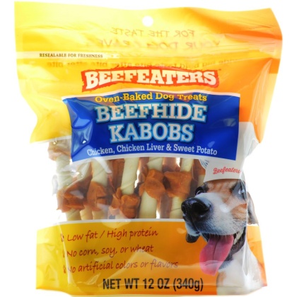 Beefeaters Oven Baked Beefhide Kabobs Dog Treat - 12 oz