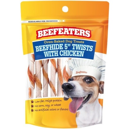 Beefeaters Oven Baked Beefhide & Chicken Twists Dog Treat - 26 oz