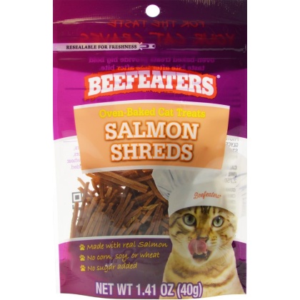 Beefeaters Oven Baked Salmon Shreds Cat Treats - 1.41 oz