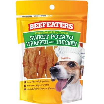 Beefeaters Oven Baked Sweet Potato Wrapped with Chicken Dog Treat - 12 oz