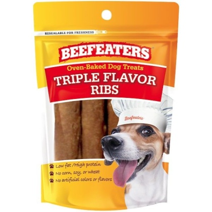 Beefeaters Oven Baked Triple Flavor Ribs Dog Treat - 1.65 oz