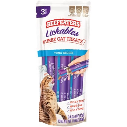Beefeaters Lickables Tuna Puree Cat Treats - 1.59 oz