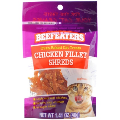 Beefeaters Oven Baked Chicken Filet Shreds Cat Treats - 1.41 oz