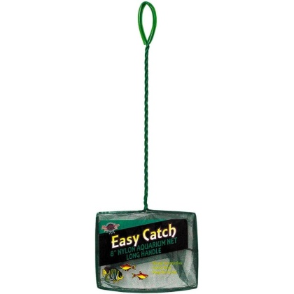 Blue Ribbon Pet Easy Catch Coarse Nylon Aquarium Net with Extra Long Handle - 1 count (8\