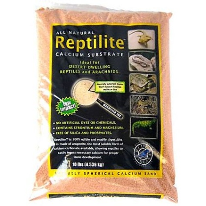 Blue Iguana Reptilite Calcium Substrate for Reptiles - Desert Rose - 40 lbs - (4 x 10 lb Bags)