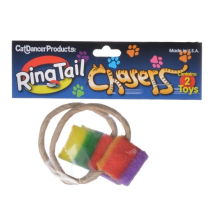 Cat Dancer Ringtail Chaser Cat Toy - 2 Count