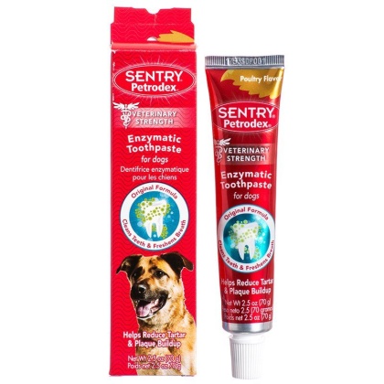 Petrodex Enzymatic Toothpaste for Dogs & Cats - Poultry Flavor - 2.5 oz